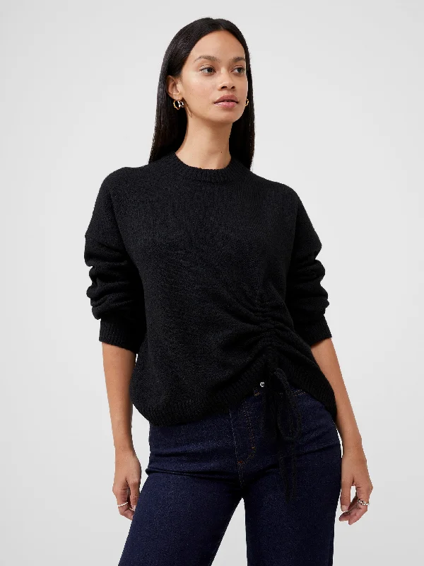 Kezia Gathered Jumper Lace Blend Ribbed Blend Corduroy Blend
