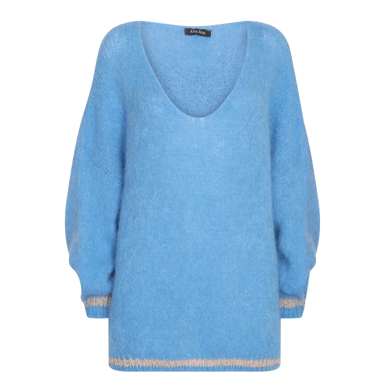*NEW* Jumper Blue Sequined Glittery Shiny