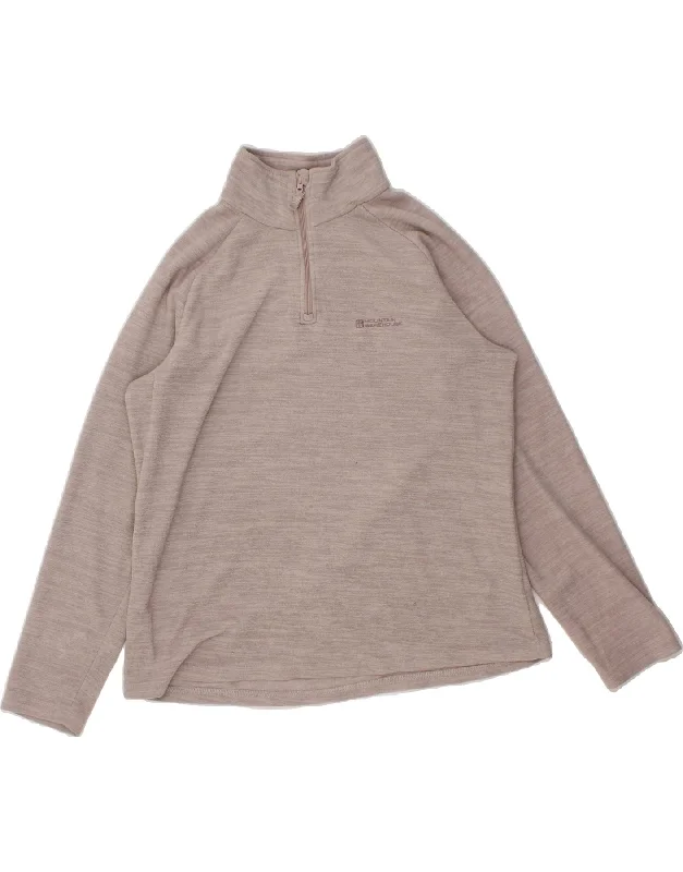 MOUNTAIN WAREHOUSE Womens Zip Neck Fleece Jumper UK 18 XL Grey Casual Formal Business