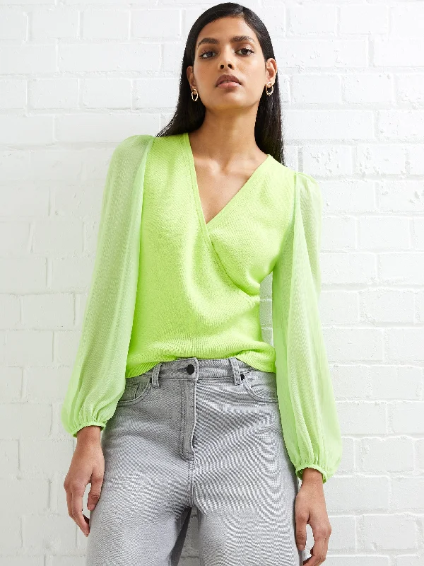 Mozart Melody Mix V-Neck Jumper Front Pockets Side Pockets Patch Pockets