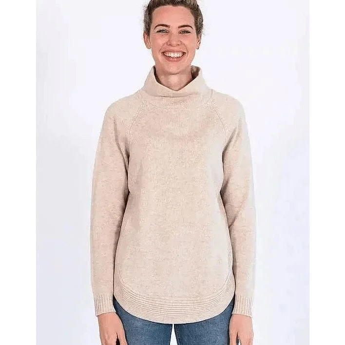 Bow & Arrow Funnel Jumper - Almond Chenille Brocade Lace