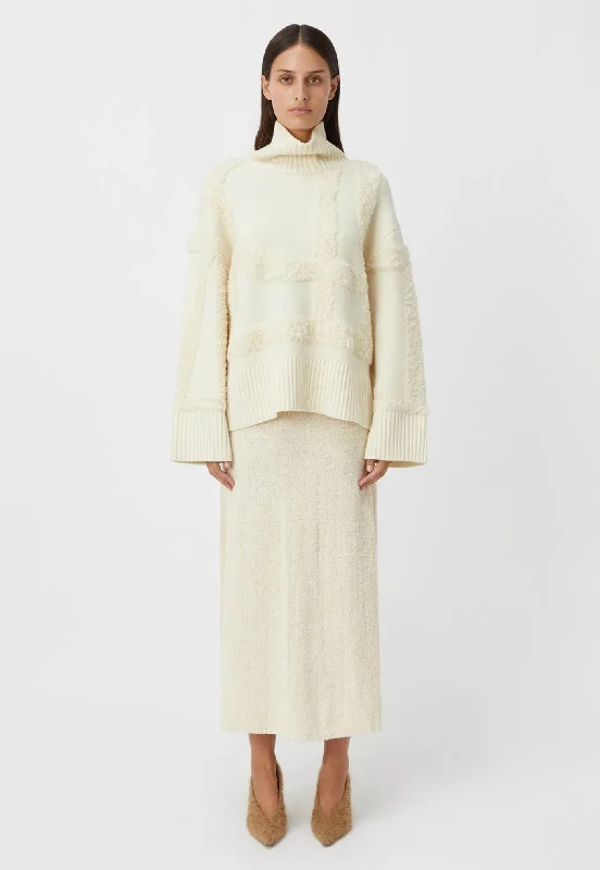 Obsidian Turtleneck Jumper - Shearling Soft Cozy Warm