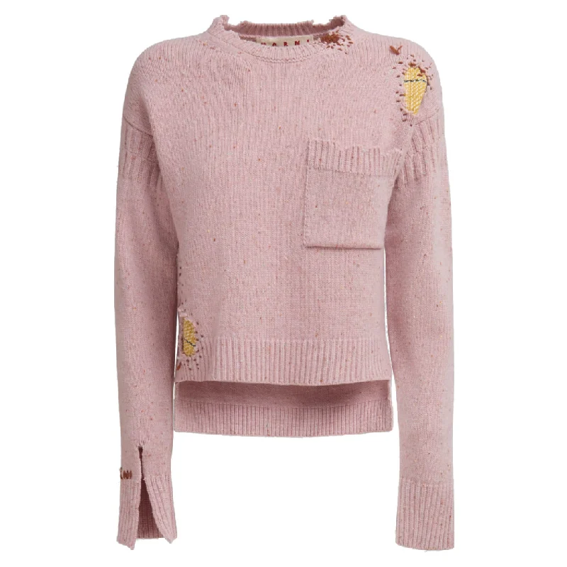 DISTRESSED PATCHWORK JUMPER Bright Pastel Dark