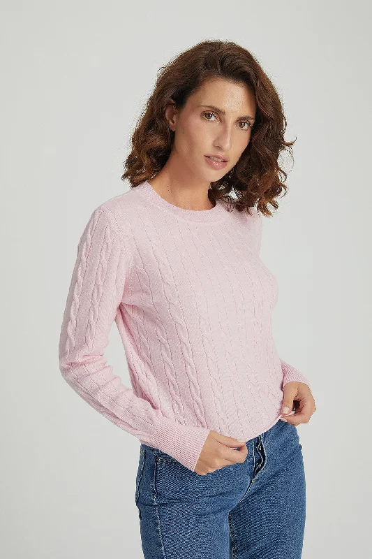 Dry Rose Amelia Australian Wool and Cashmere Round Neck Short Jumper Notch Collar Peter Pan Collar Cowl Neck