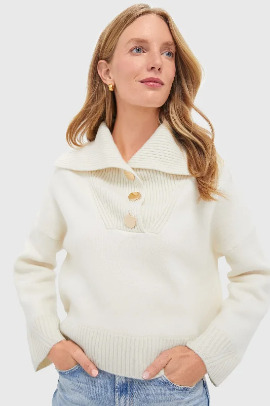 Ecru Biva Jumper Fitted Slim Tailored