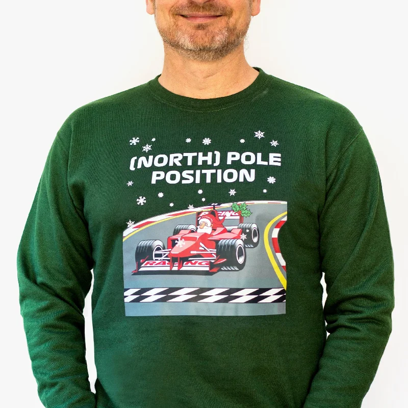 Funny Formula 1 Christmas Jumper Fitted Loose Oversized