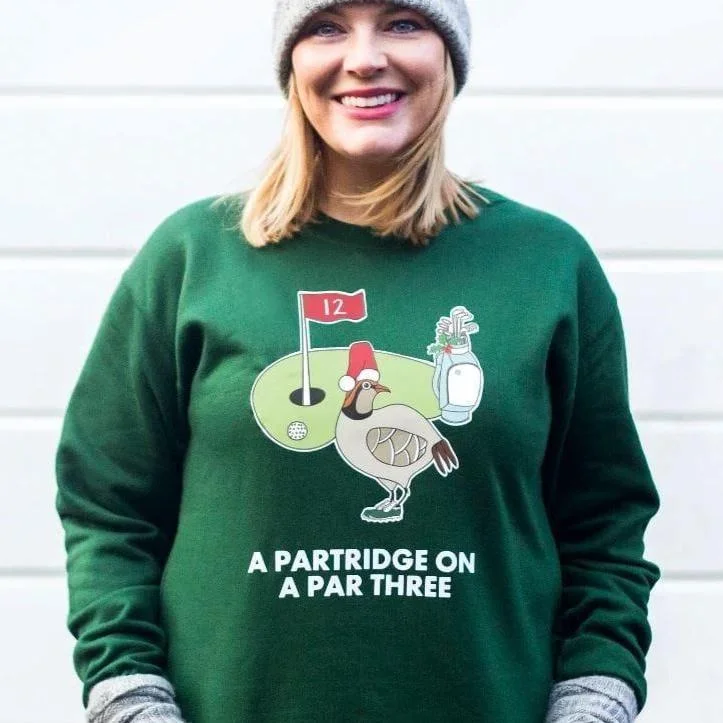 Funny Golf Christmas Jumper Seamless Knitted Crochet