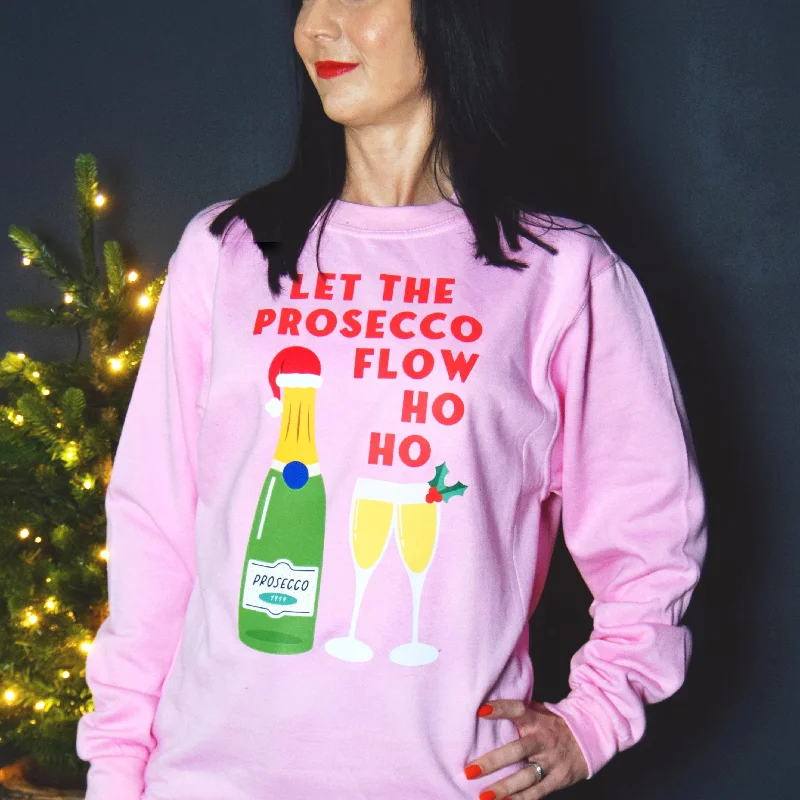 Funny Prosecco Christmas Jumper Terry Terry Cloth Terry Knit