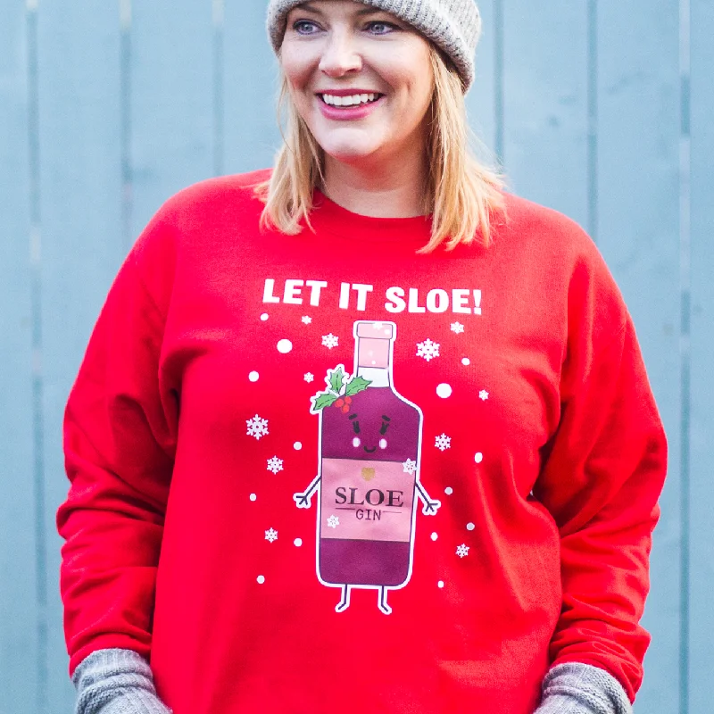 Funny Sloe Gin Christmas Jumper Sweater Knitwear Pullover