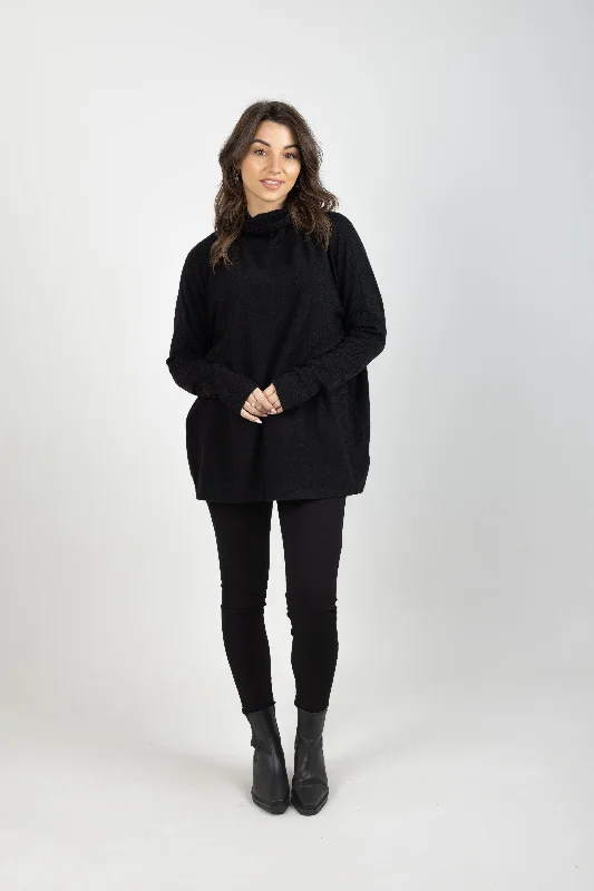 HORIZON RELAXED JUMPER ONYX Spandex Rayon Corduroy