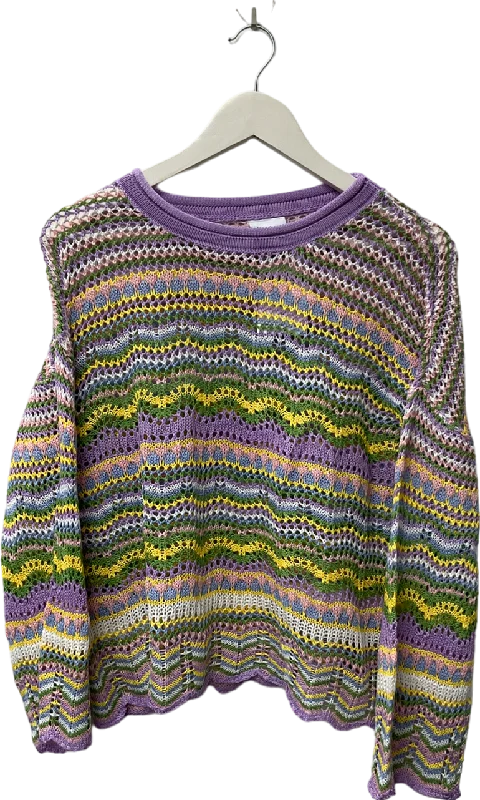 Kiwi & Co. Multicoloured Crew Neck Jumper No Size Chenille Fabric Brocade Fabric Lace Fabric