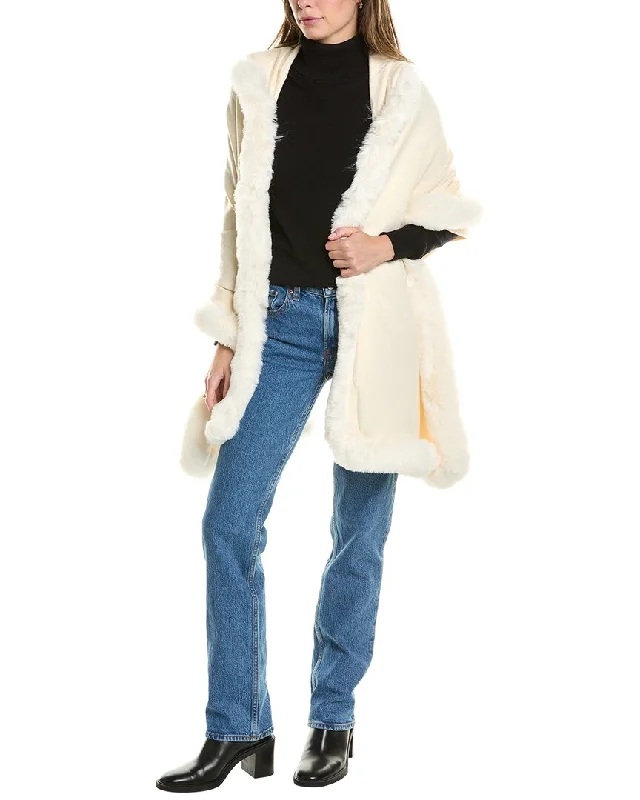 La Fiorentina Hooded Wrap Hoodie with Toggle Buttons Decorative Unique
