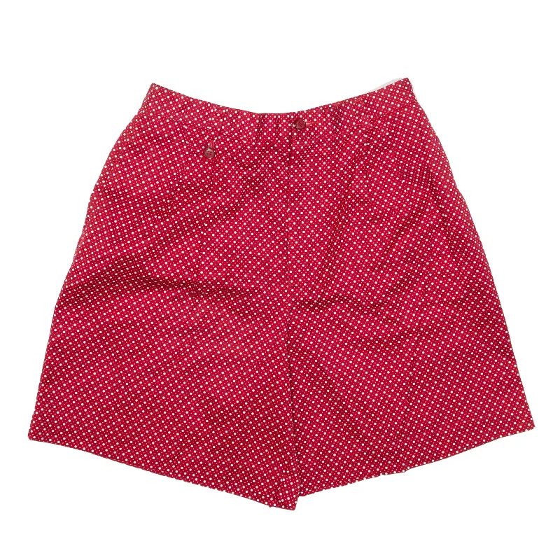 LIZ CLAIBORNE Skort Casual Shorts Red Loose Polka Dot Womens XXS W26 silk skirt lustrous