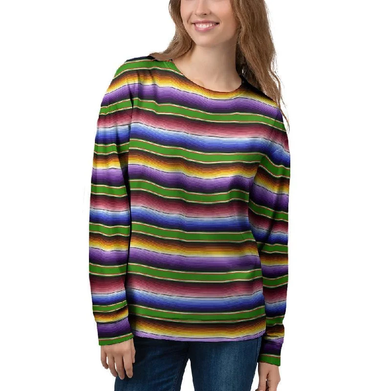 Mexican Baja Women's Sweatshirt Hoodie with Velcro Closure Adjustable Secure