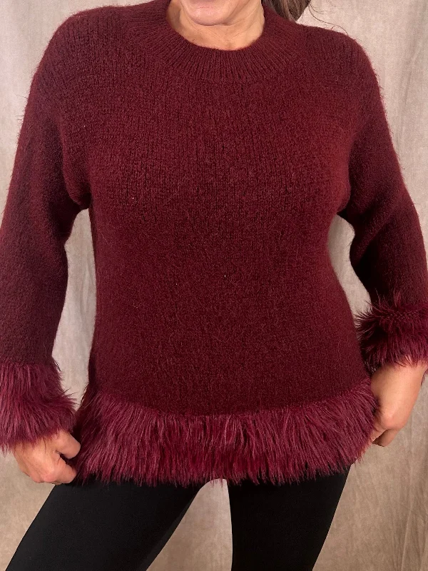 Michelle Mohair Round Neck Jumper Wool Sweater Cotton Sweater Cashmere Sweater
