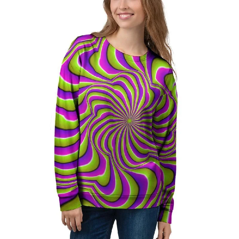 Optical illusion Abstract Women's Sweatshirt Hoodie with Toggle Buttons Decorative Unique Optical illusion Abstract Women's Sweatshirt Hoodie with Toggle Buttons Decorative Unique