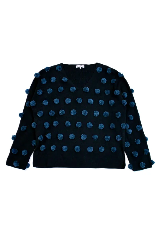 Opening Ceremony - Pom Pom Jumper Solid Print Embellished