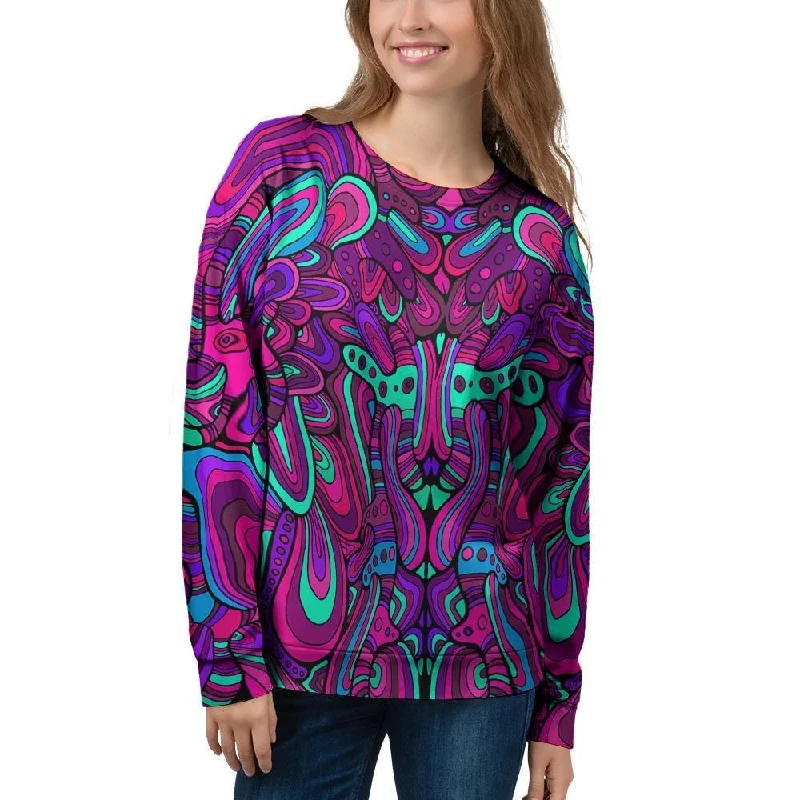 Psychedelic Trippy Doodle Women's Sweatshirt Hoodie Sweatshirt Pullover