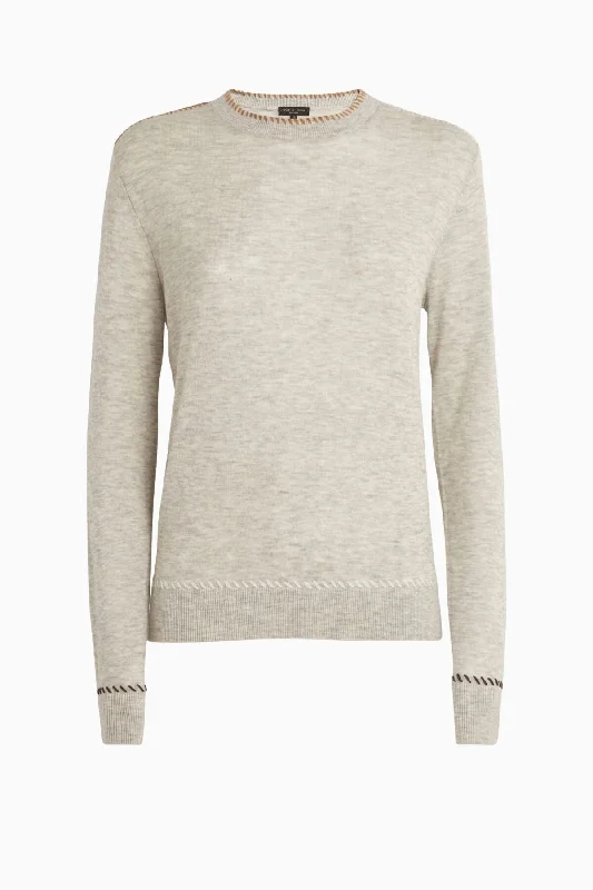 Rag & Bone Indie Knit Jumper - Grey Anti-Pilling Anti-Shrink Durable