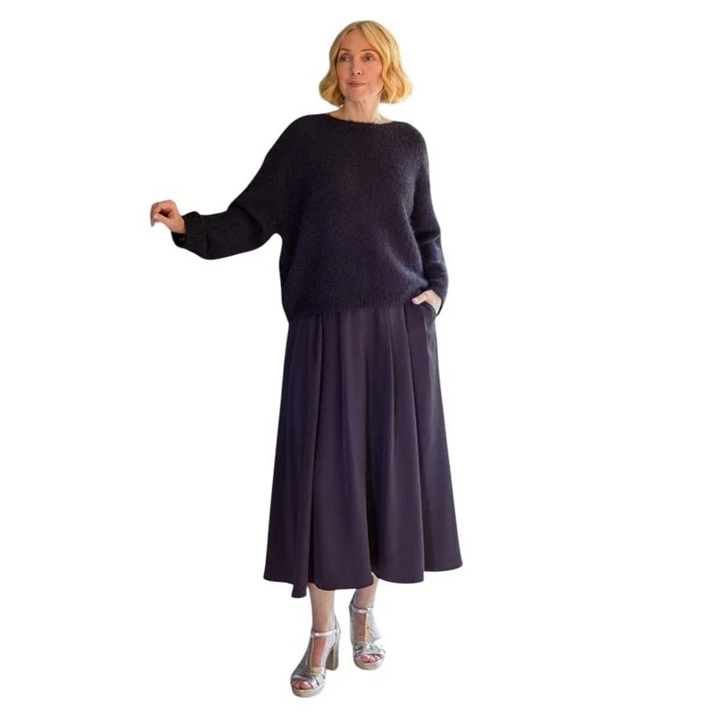 Ruby Jumper Black One Size Cashmere Blend Cotton Blend Poly Blend