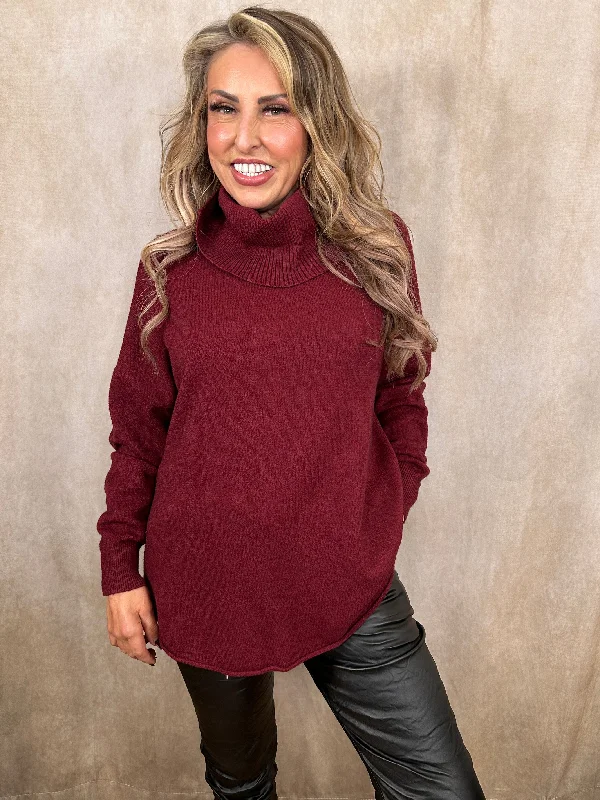 Ruby Roll Neck Jumper Collared Crew Neck Turtle Neck