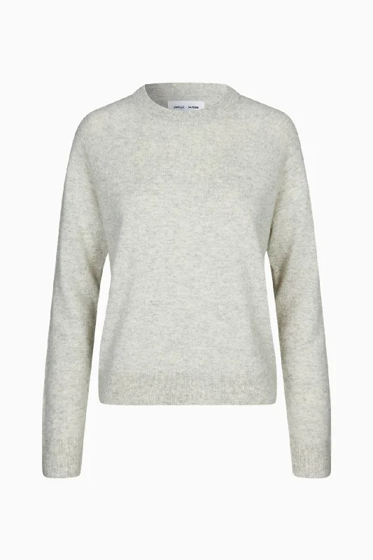Samsøe Samsøe Boston O-Neck Jumper - Foggy Dew Melange High Neck Crew Neck V-Neck