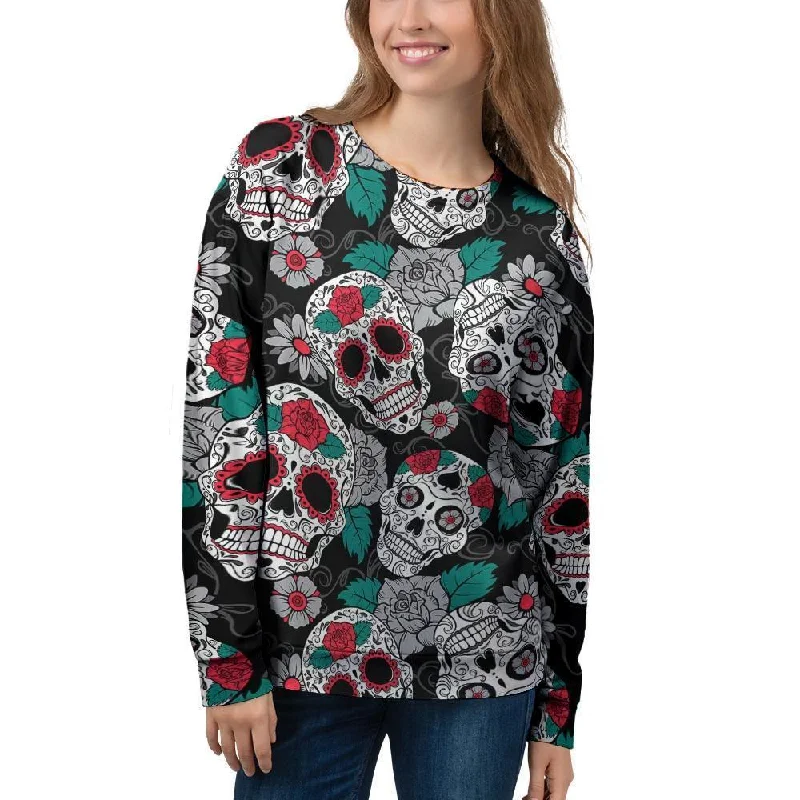 Sugar Skull Women's Sweatshirt Graphic Hoodie Design Print
