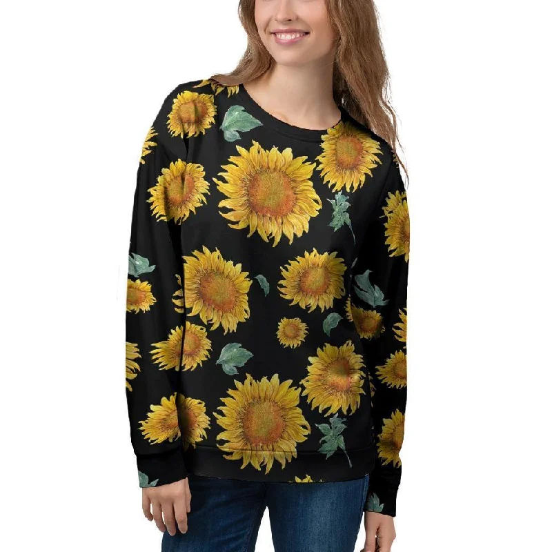 Sunflower Women's Sweatshirt Hoodie with Half-Zip Sporty Casual