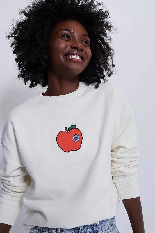 The Big Apple Oversized Sweatshirt Hoodie with Ribbed Cuffs Snug Fit Comfort