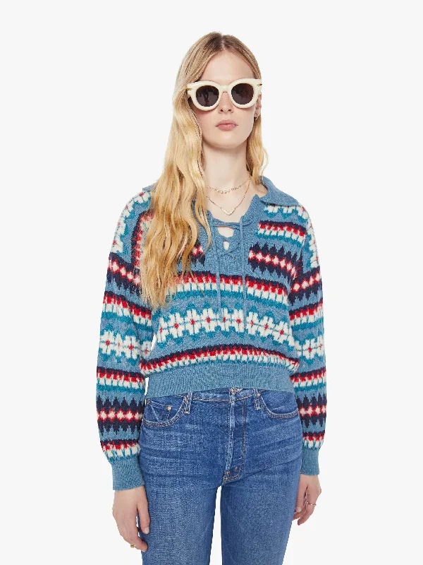The Lace Up Pull Jumper - Oh Really? Oversized Loose Flowy