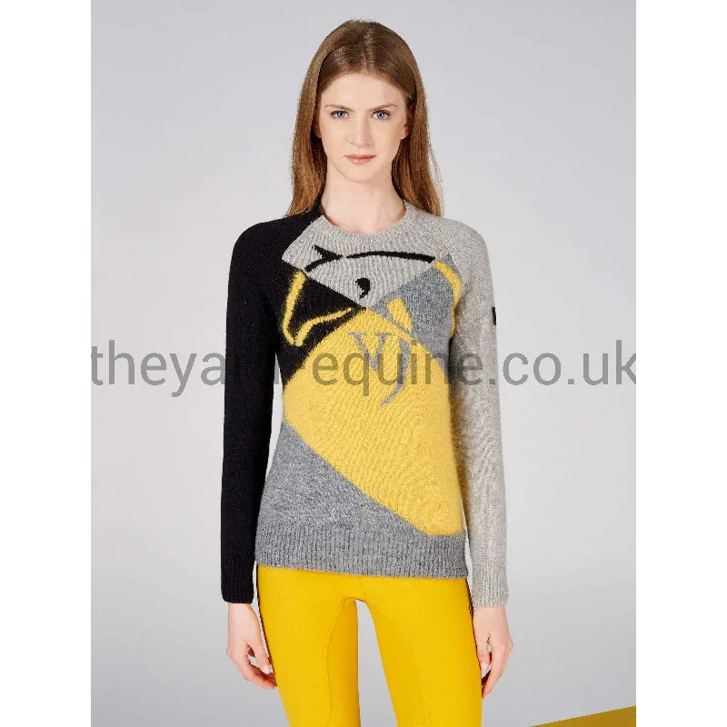 Vestrum Jumper - KNITWEAR INZELL YELLOW AND GREY Soft Cozy Warm
