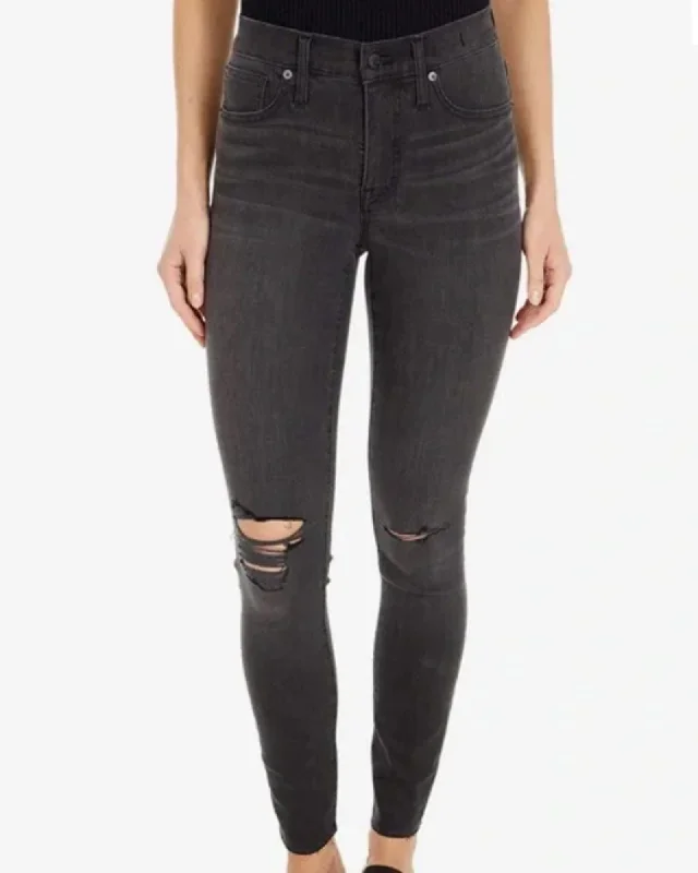 "9" High-Rise Skinny" Jeans Trendy Vintage Denim Jeans