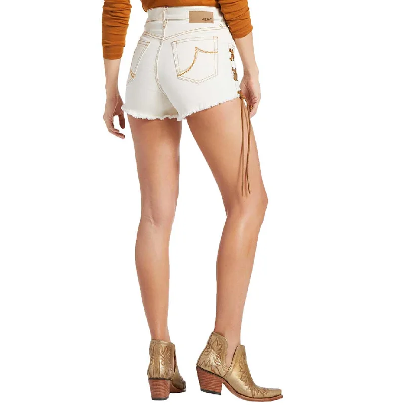 Ariat Women's Lace Up Jean Shorts Stylish Bootcut Denim Jeans