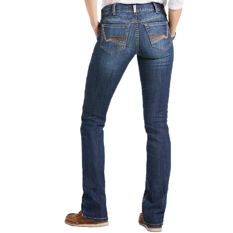 Ariat Women's R.E.A.L. Perfect Rise Analise Stackable Straight Leg Jeans Classic Slim Fit Jeans Ariat Women's R.E.A.L. Perfect Rise Analise Stackable Straight Leg Jeans Classic Slim Fit Jeans