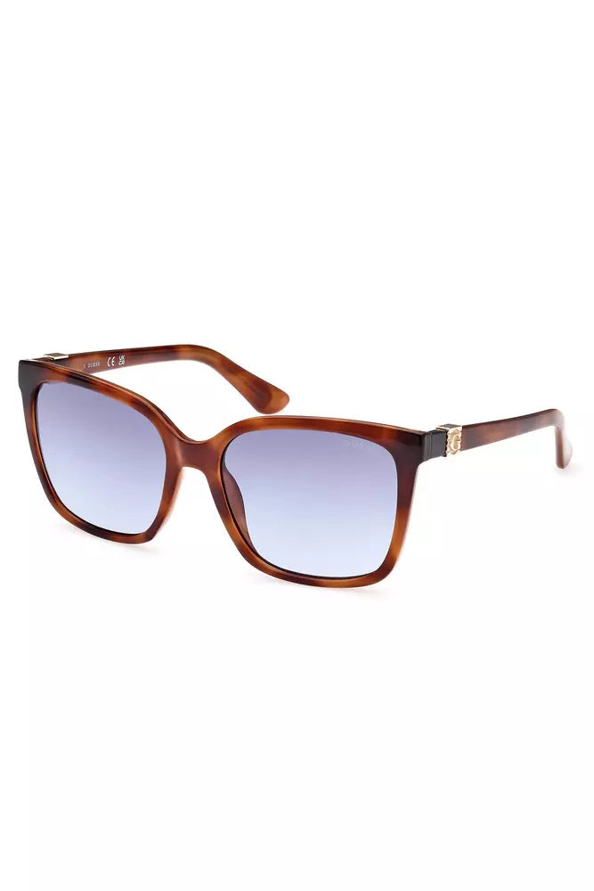 Guess Jeans Brown Injected Women Women's Sunglass Trendy Plus Size Jeans