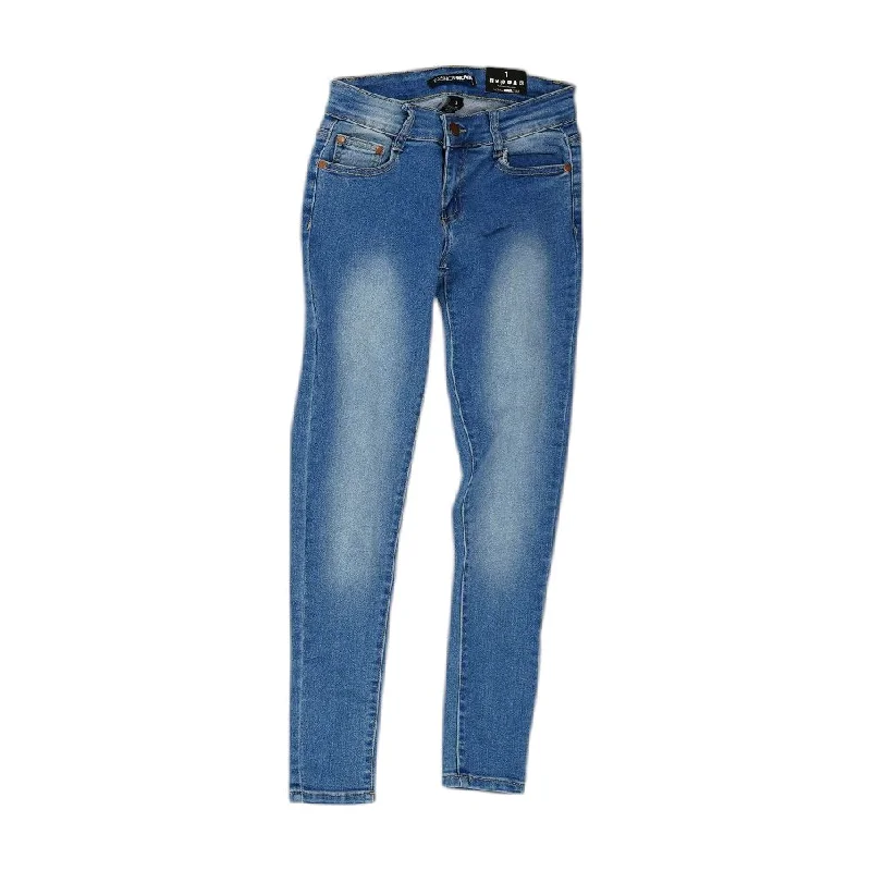 Blue Solid Jeans Casual Light Wash Jeans