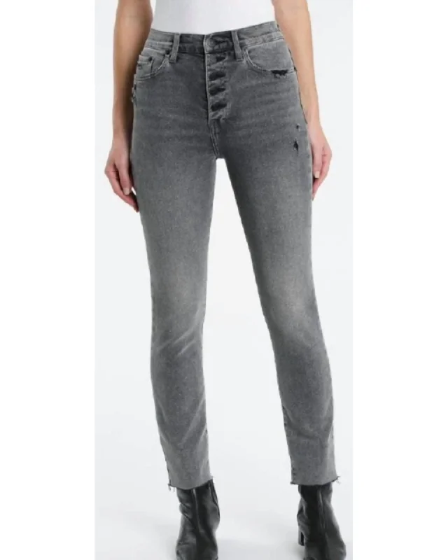 Cara High Riser Vintage Skinny Jeans in Misguided Chic Faded Blue Jeans