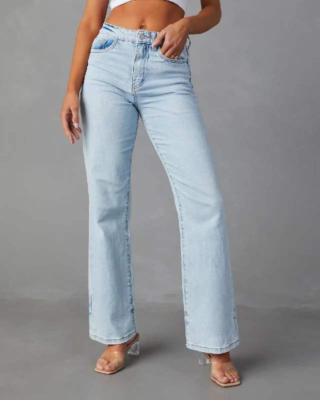 Danica High Rise Vintage Bootcut Jeans Elegant Bootcut Fit Jeans