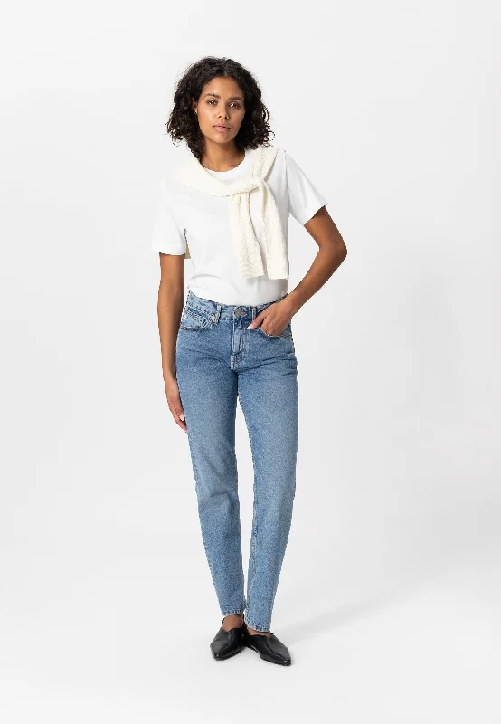 Easy Go Jeans Stone Vintage Trendy Wide-Legged High-Waist Jeans