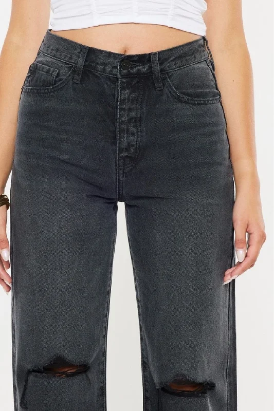 EXCHANGE HIGH RISE 90'S FLARE JEANS Trendy Flared Leg Jeans