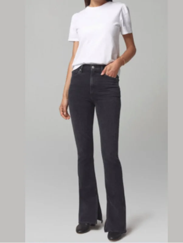 "Georgia" High Rise Bootcut Jeans Comfortable Mid-Rise Jeans