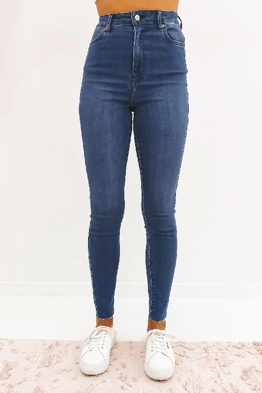 Hi Rider Jean Moody Blues Cozy Stretch High-Waist Jeans