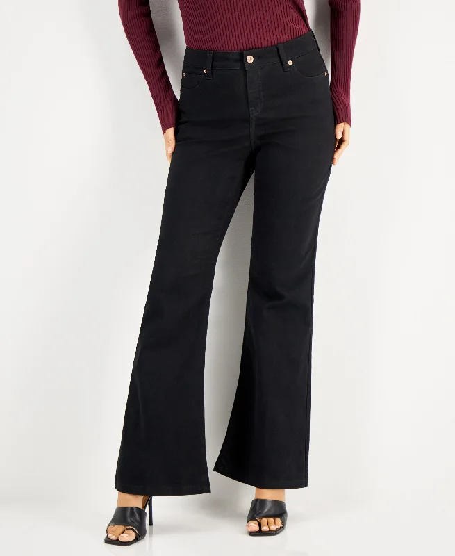 INC International Concepts Womens Flare Leg Jeans Comfortable Low-Rise Jeans