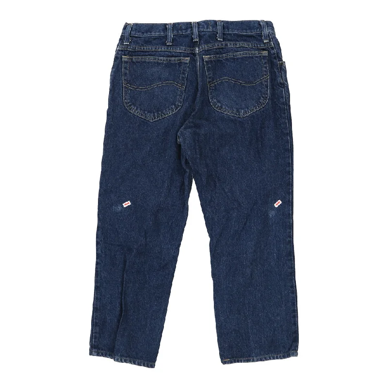 Lee Jeans - 32W UK 12 Blue Cotton Casual Straight-Leg Jeans