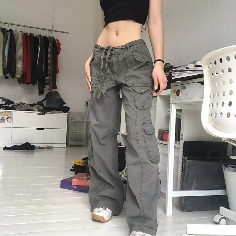 Multi-Pocket Embroidery Jeans Trendy Colored Denim Jeans