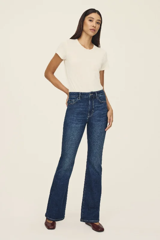 NAO STRETCH - HIGH RISE BOOTCUT JEANS  | VROOM Trendy Skinny High-Waist Jeans