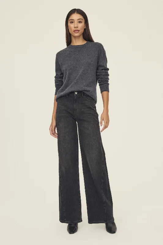 NCE - WIDE LEG JEANS | PAID IN FULL Trendy Bootcut High-Waisted Jeans