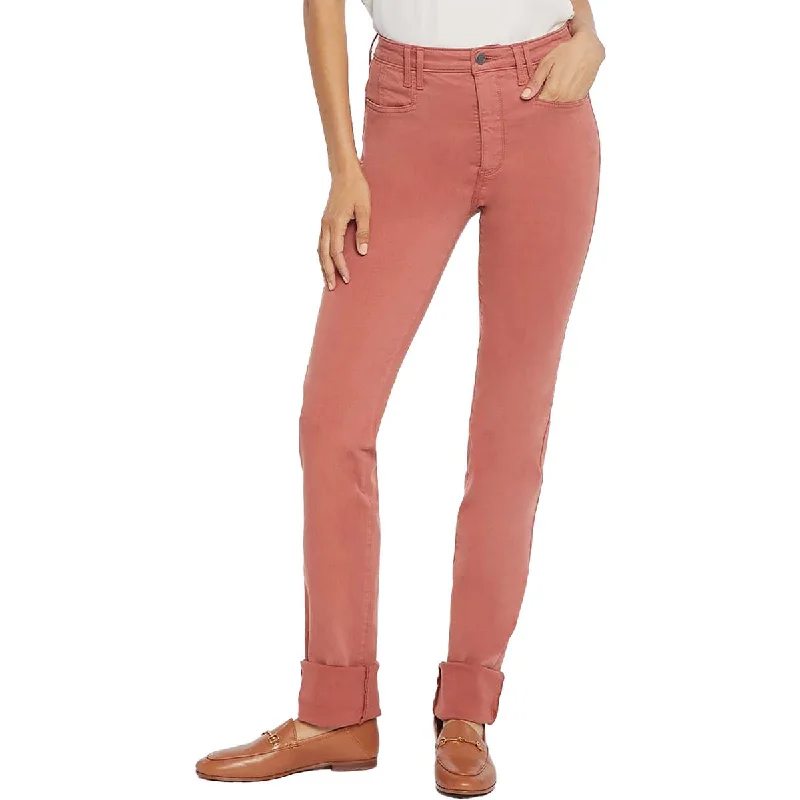NYDJ Womens Sheri High-Rise Slimming Slim Jeans Casual Wide-Legged Denim Jeans