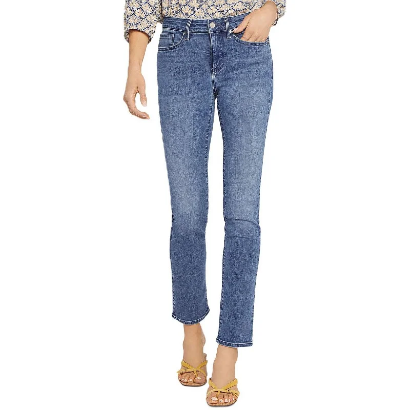 NYDJ Womens Shieri Mid-Rise Denim Slim Jeans Chic Dark-Wash Skinny Jeans