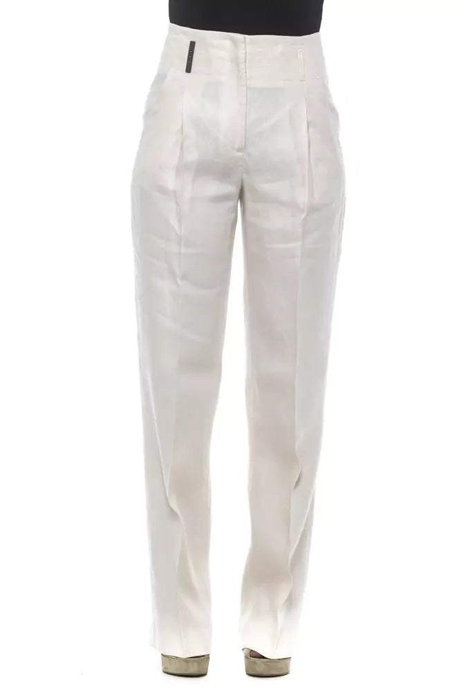 Peserico / Flax Jeans & Women's Pants Elegant Raw Hem Jeans